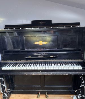 Vand pianina Schiedmayer & Soehne Stuttgart, cu placa de bronz, in stare foarte buna - imagine 6