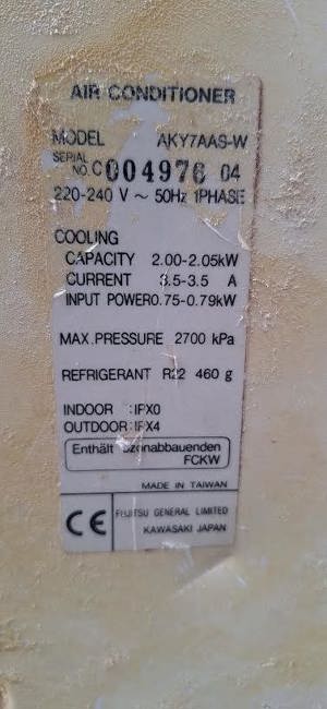 Aparat Aer Conditionat Fujitsu de perete    fereastra - imagine 2