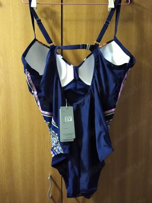 Vand - pantalon stofa, subtire, marimea 56, albastru inchis, 120 lei, si costum de baie, marime 56, - imagine 2