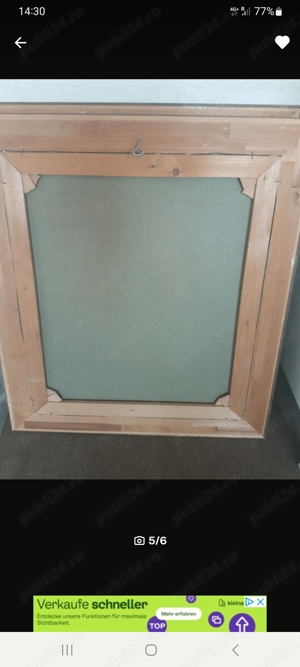 Tablou pe pânză, semnat, cu ramă - imagine 2