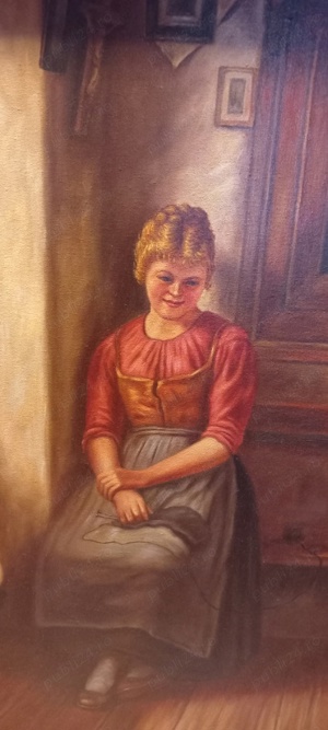 Tablou pe pânză, semnat, cu ramă - imagine 4