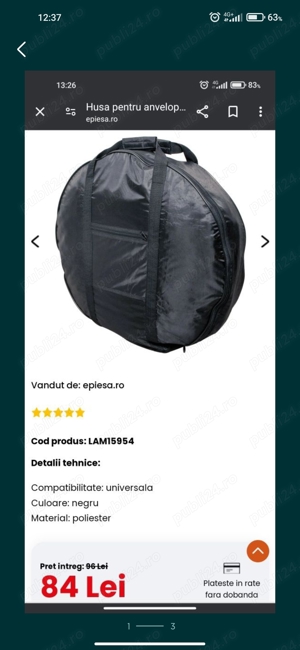 Set 4 huse roti jante Lampa 70x23cm