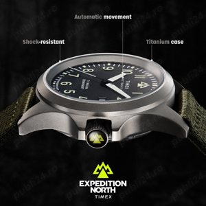 Ceas automatic TIMEX EXPEDITION NORTH cod TW2V95300 din titan - imagine 2