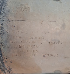 Catalizator cu filtru particule, 04L131723M, DPF 5Q0181BA, 5Q0166AA -SKODA OCTAVIA 3 1.6tdi 