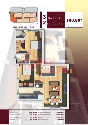 Vanzare apartament 3 camere in orasul Pantelimon, bloc 2024, pret dezvoltator, comision 0% - imagine 20