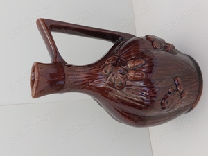 Cana Carafa Ulcior 6 pahare Set de ceramica Nefolosit Vintage - imagine 3