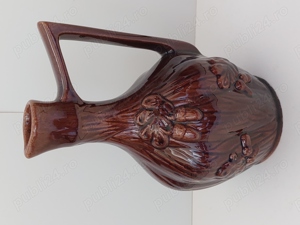 Cana Carafa Ulcior 6 pahare Set de ceramica Nefolosit Vintage - imagine 10