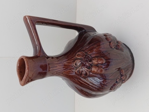 Cana Carafa Ulcior 6 pahare Set de ceramica Nefolosit Vintage - imagine 8