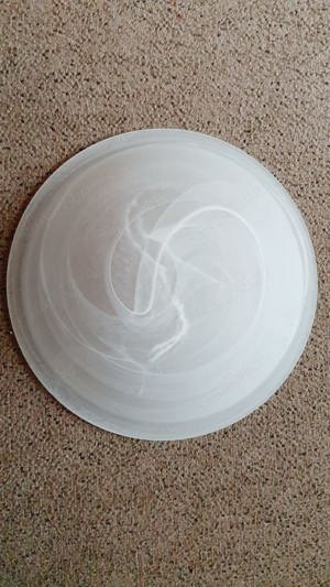 Abajur de sticlă mata pentru plafonieră - imagine 5