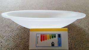 Abajur de sticlă mata pentru plafonieră - imagine 4