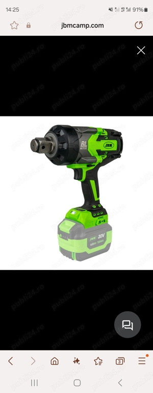 Pistol impact JBM 60050 2300nm dewalt milwaukee  - imagine 2