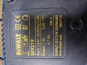 Incarcator Dewalt DE9219 3.6v 1.3A - imagine 2