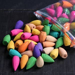 Conuri de Tămâie Premium cu reflux pentru Aromaterapie 60 buc. Perfecte pentru Arzătoarele de Cascad - imagine 4