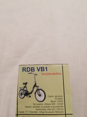 Bicicletă electrică pliabila volta nouă +cască cadou!  - imagine 2