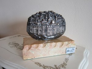 cadou rar Ierusalim Țara Sfântă sculptura argintata silver 925 Ben-Zion Israel