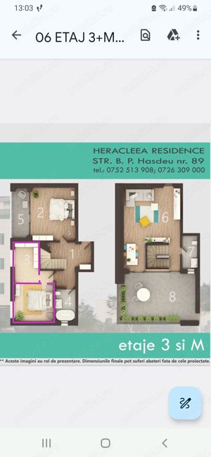 Dacia-Hasdeu-Tomis 3, Penthouse 95mp utili + 34 mp de terasa. - imagine 5