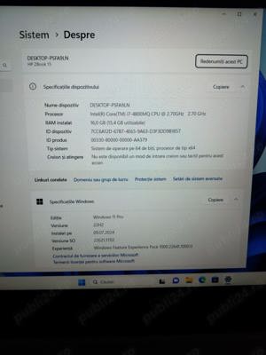 Laptop HP ZBook 15 - Intel i7   16GB RAM   240GB SSD - imagine 5