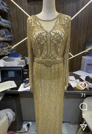 Rochie cusuta manual 