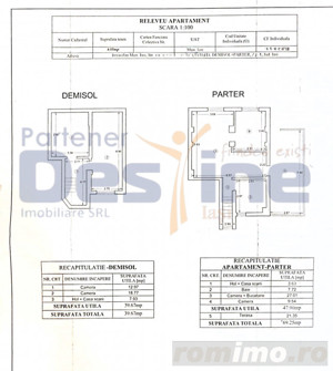 Apartament individual 4 camere 110 mp în Vilă + 167mp CURTE - BUCIUM - imagine 18