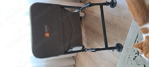 Scaun pliant pescuit cu picioare oțel reglabile pe înălțime - imagine 3