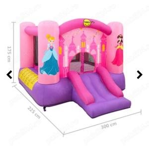 Vand Spatiu de Joaca Gonflabil Printese cu Topogan - imagine 2