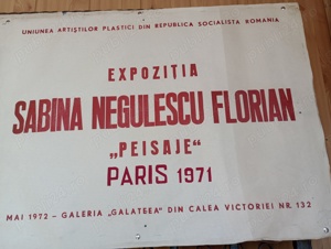 Tablou Sabina Negulescu Florian .Paris.1971. - imagine 4