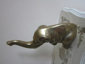 cadou rar feng shui Elefant sculptura bronz masiv made Germany 1960 - imagine 4