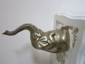 cadou rar feng shui Elefant sculptura bronz masiv made Germany 1960 - imagine 3