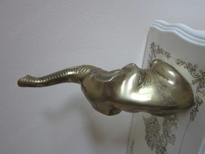 cadou rar feng shui Elefant sculptura bronz masiv made Germany 1960 - imagine 2