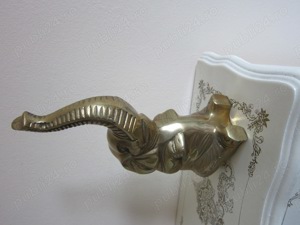 cadou rar feng shui Elefant sculptura bronz masiv made Germany 1960 - imagine 5