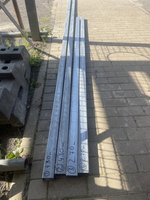 4 profile sine  U  60x40x3 mm, pentru montaj, instalare troliu pe tavan sau alte proiecte instalari - imagine 2