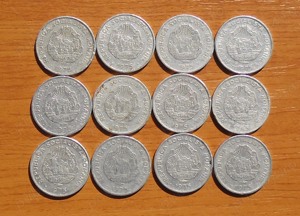 Lot 15 bani 1975, 25 bani 1966, 1982 - imagine 2