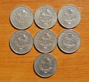 Lot 15 bani 1975, 25 bani 1966, 1982 - imagine 4