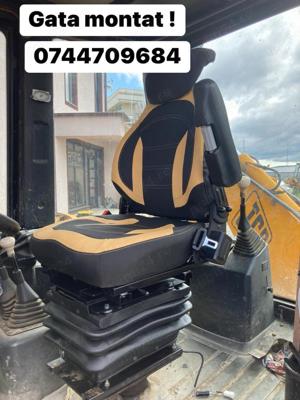 Scaun multifunctional rotativ buldoexcavatoare - imagine 4