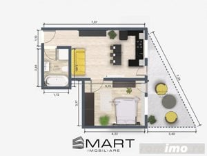 Apartament bloc nou 2 camere, etaj 1, la CHEIE in Turnisor - imagine 2