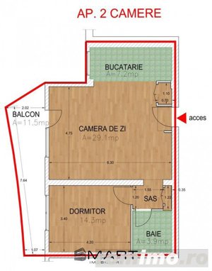 Apartament 2 camere la cheie 59mp Mihai Viteazul - imagine 6