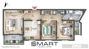 Apartament 3 camere decomandate 82mp + 12mp balcon zona Ciresica - imagine 6