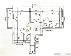 Apartament 3 camere decomandate, 78 mp, str. Pictor T. Aman, nr.1, Bacau - imagine 4