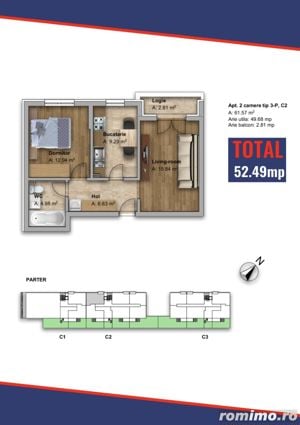 AP. 2 CAMERE - STATIE STB IN FATA, IMOBIL NOU - 2024, COMISION 0% - imagine 10