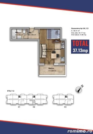 AP. 2 CAMERE - STATIE STB IN FATA, IMOBIL NOU - 2024, COMISION 0% - imagine 20