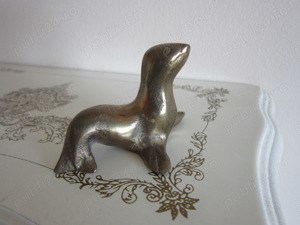cadou rar Foca din bronz masiv vintage colectie Germania 1960