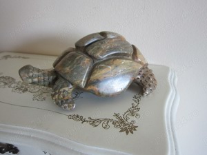 cadou rar Broasca Testoasa vintage de colectie sculptura piatra naturala - imagine 5