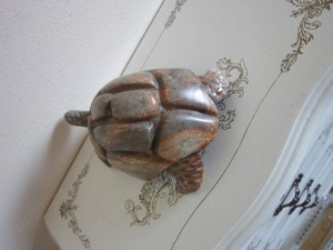 cadou rar Broasca Testoasa vintage de colectie sculptura piatra naturala - imagine 6