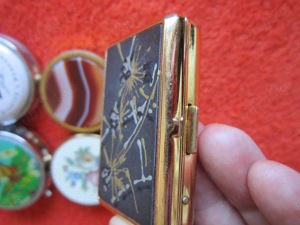 cadou rar cutie inele,bijuterii, pastile Pill Box vintage Germania - imagine 5