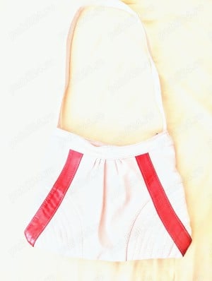 2 Genți noi din piele albă și roșie pentru femei 