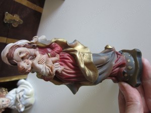 cadou rar Madonna Fecioara Maria si pruncul handmade colectie - imagine 8