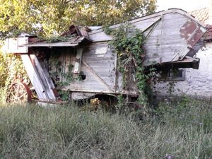 Batoza De Treierat Cereale Foarte veche - imagine 6