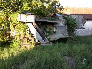 Batoza De Treierat Cereale Foarte veche - imagine 5