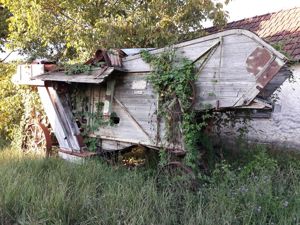 Batoza De Treierat Cereale Foarte veche - imagine 9