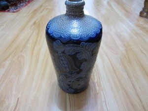 Sticla superba ceramica portelanata,an 1950,marcata - colectie,ieftina